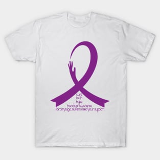 Hands of Fibromyalgia Awareness T-Shirt